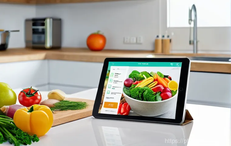 맞춤형 영양과 인공지능의 활용 사례 - **Prompt 1: The Smart Kitchen Assistant**
    "A bright, modern kitchen interior bathed in warm natu...