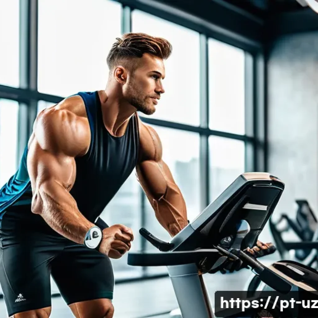 맞춤형 영양 보충제 추천 - A vibrant and modern fitness scene in a bright gym, showcasing a diverse group of adult athletes eng...